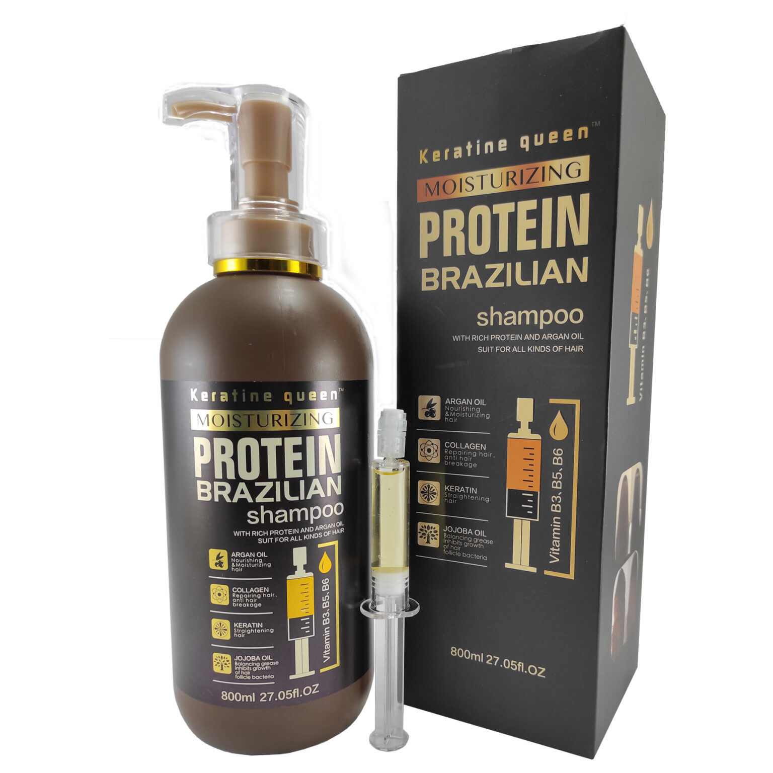 شامپو فری سولفات پروتئین کراتین کوئین 800 میل