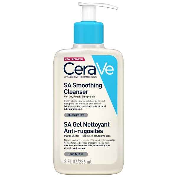 ژل شسستشو سراوی CeraVe مدل SA Smoothing حجم 236  | صاف و نرم کننده پوست زبر و خشک